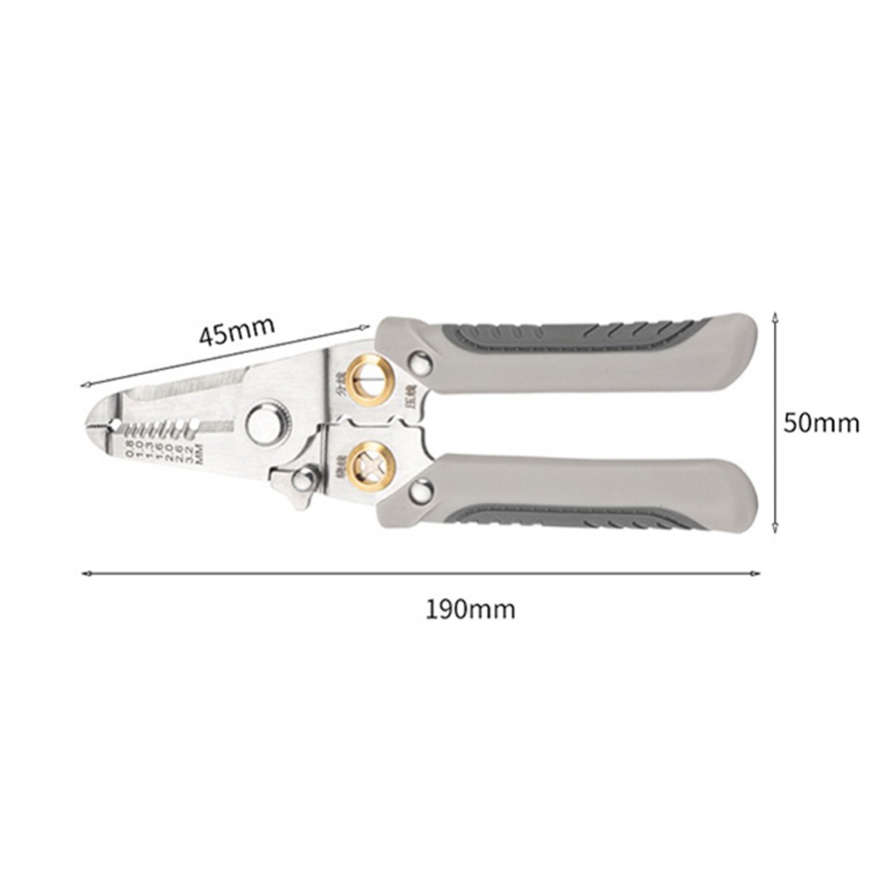 Kìm Tước Dây Điện Đa Năng Độ Chính Xác Cao Bằng Thép Không Gỉ