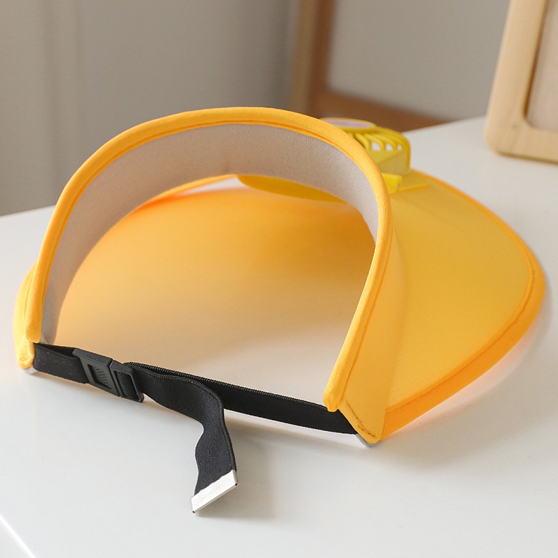 Mũ Chống Nắng Mùa Hè Vành Rộng Có Quạt Có Thể Sạc Lại Cho Bé Trai Và Bé Gái