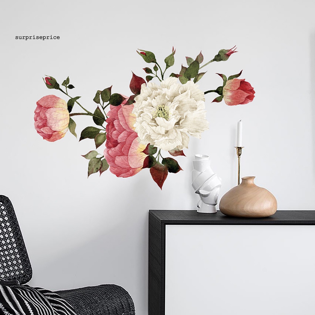 Đề Can Dán Tường Tự Dính Hình Hoa Lá Chim Dễ Tháo Gỡ Trang Trí Nhà Cửa