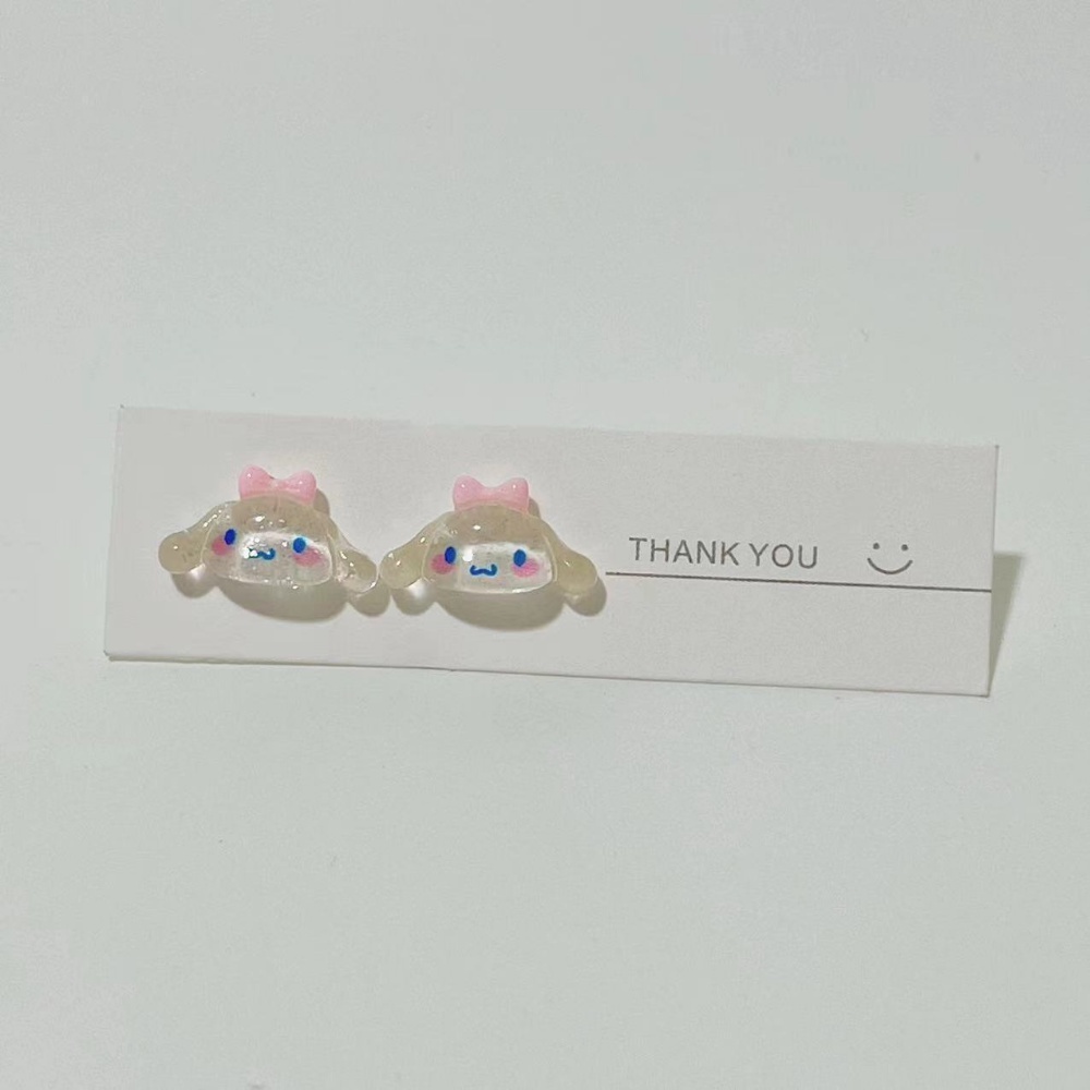 Sanrio Bông Tai Kulomi Hình Trái Tim Hoạt Hình Phong Cách Nhật Bản Dễ Thương Cho Nữ