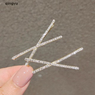 Bộ 2 Kẹp Tóc Chữ Thập Đính Đá Pha Lê Đơn Giản