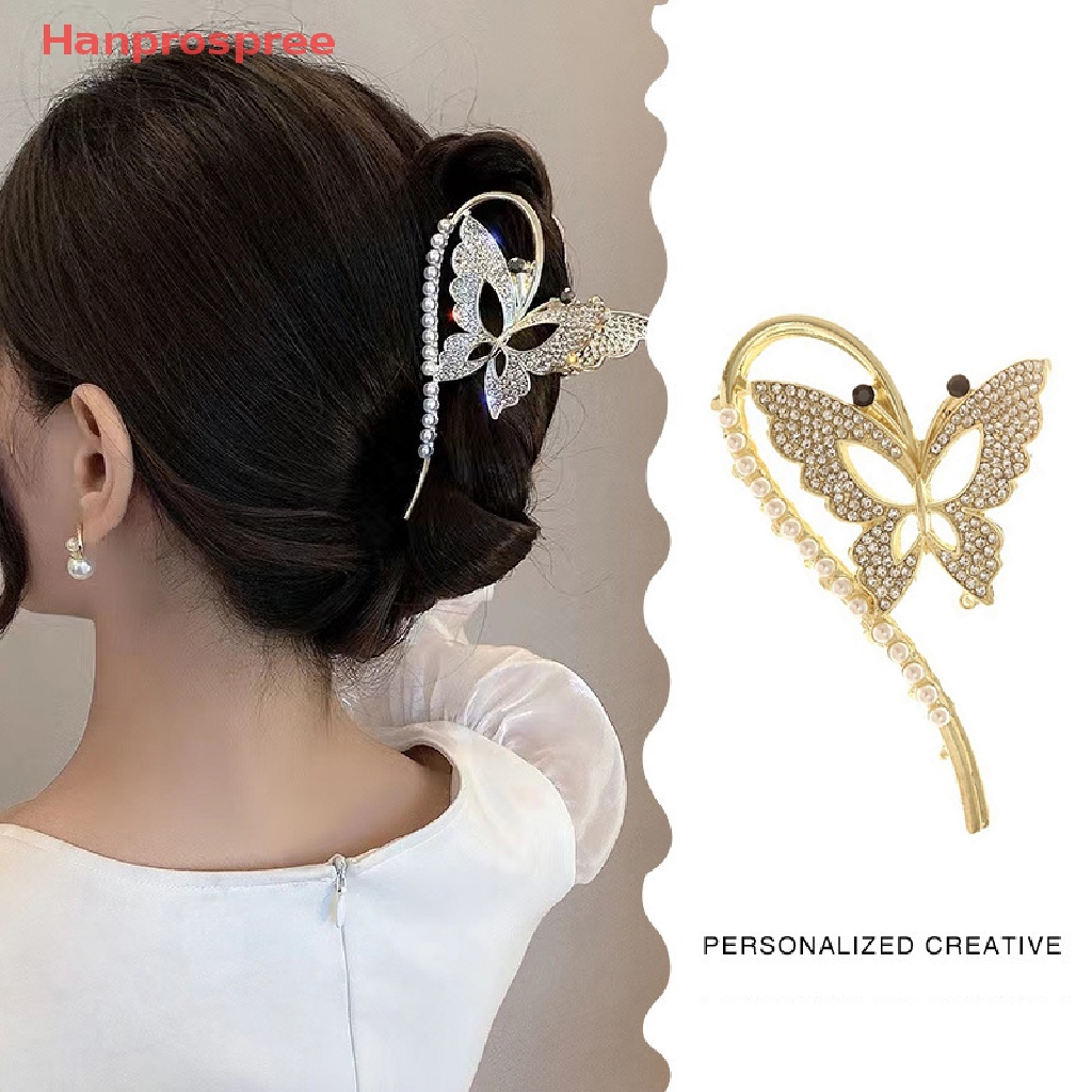 1 Kẹp Tóc Kim Loại Hình Cá Mập Đính Ngọc Trai Giả Thanh Lịch Cho Nữ