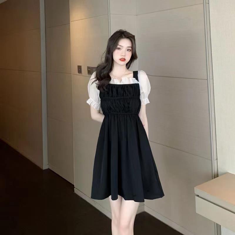 IELGY   Đầm Đen Phong Cách Hepburn Cổ Điển Thời Trang Cho Nữ