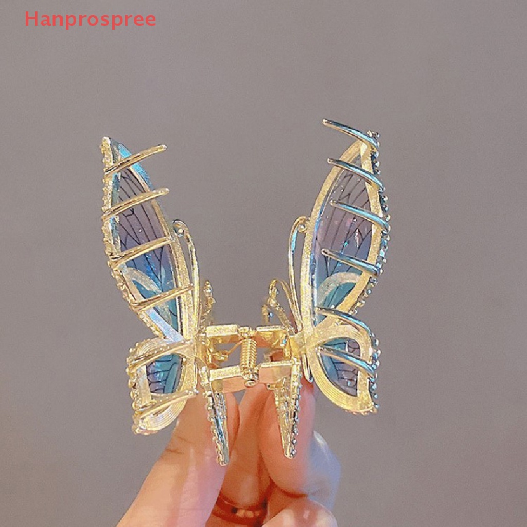 Kẹp Tóc Hình Bướm / Cá Mập Màu Nhám Thời Trang Cho Nữ