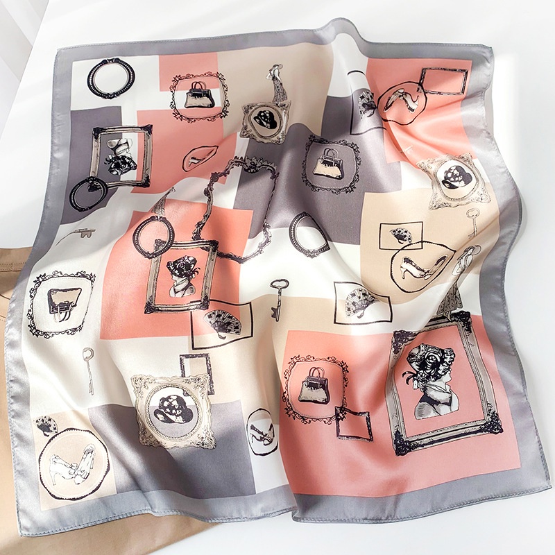 Khăn Quàng Cổ Bằng Lụa 100% Thời Trang Dành Cho Nữ