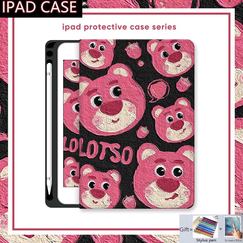 Bao Da Máy Tính Bảng Họa Tiết Hoạt Hình Cho Ipad 6th 7th 8th 9th 10th Air 1st 2nd 3rd 4th 5th Gen 10.2 10.9 Pro 9.7 10.5 11 12.9 Inch Mini 6 5 4 3 Set 2 Túi Đựng Đồ Đa Năng Tiện Lợi Dễ Sử Dụng 1-2
