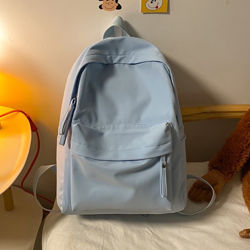 Ba Lô Màu Trơn Đơn Giản Thời Trang Hàn Quốc Cho Nữ