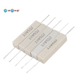 Set 5 điện trở gốm sứ 5 ohm 10w watt 5% chuyên dụng