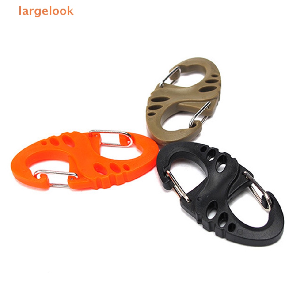 1 Túi Móc Khóa Carabiner Hình Chữ S Nhiều Màu Sắc Dùng Cho Cắm Trại Ngoài Trời