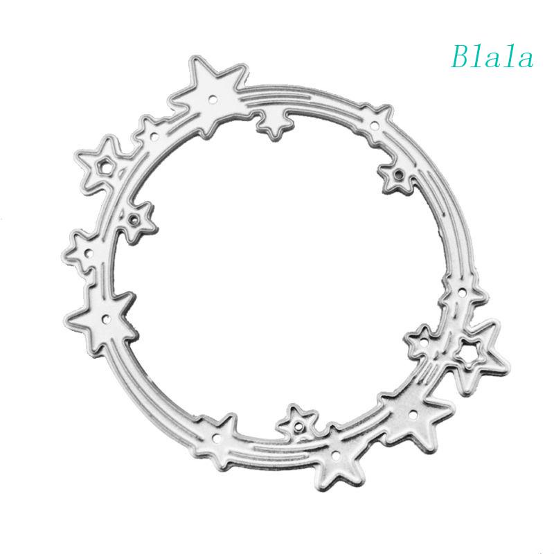 Khuôn Cắt Giấy Kim Loại Hình Ngôi Sao / Hình Tròn Xinh Xắn Thẻ