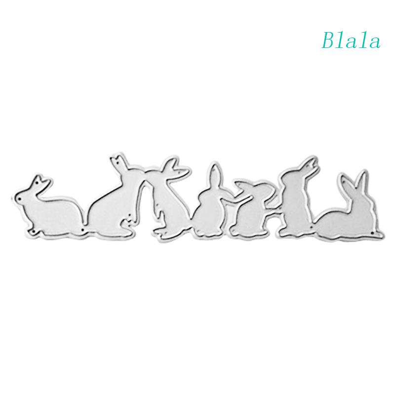 Khuôn Cắt Giấy Kim Loại Hình Thỏ Phục Sinh Xinh Xắn