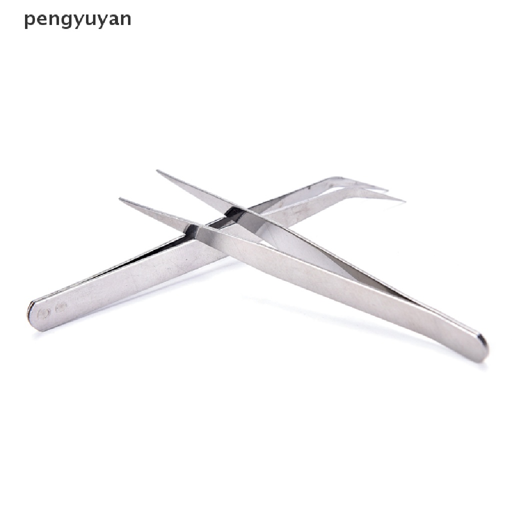 Bộ 2 Nhíp Lấy Lông Mi Bằng Thép Không Gỉ Tiện Dụng