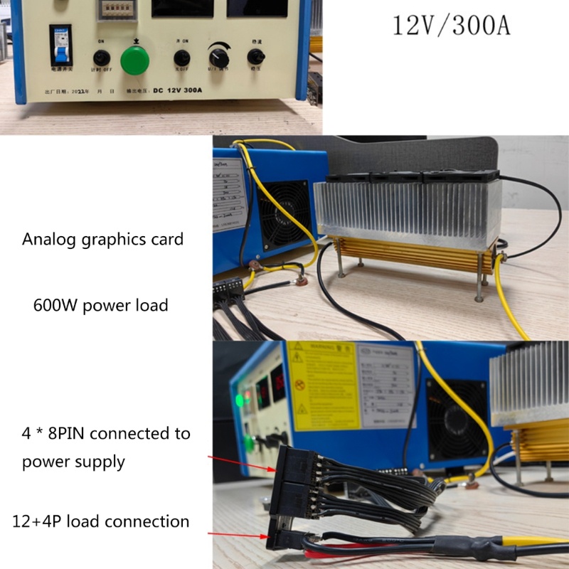 Thẻ Đồ Họa IOR 4x8Pin 40 ATX3 0 12VHPWR 12 + 4P 600W 180 Độ Chuyên Dụng