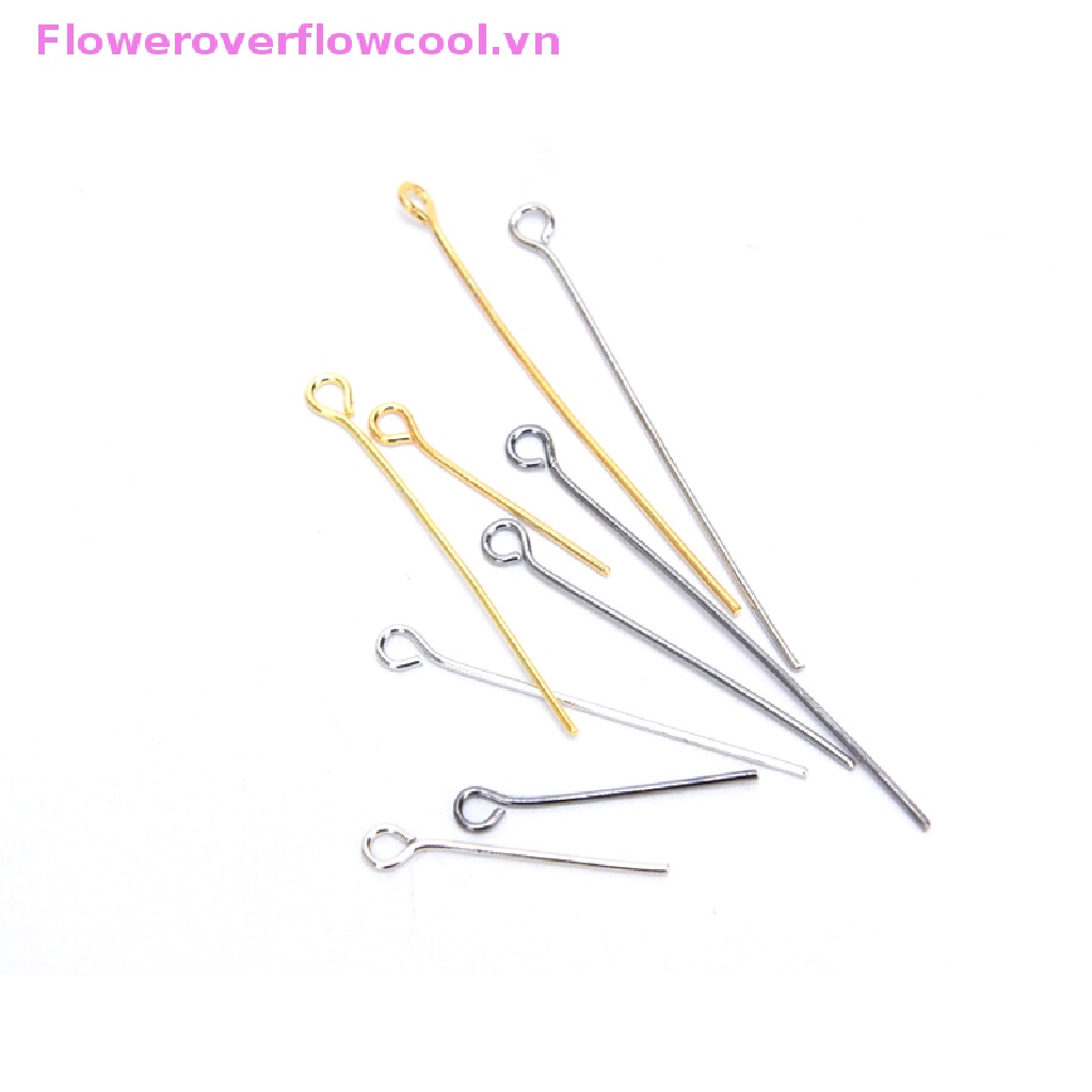 Set 200 Ghim Kim Loại Xỏ Lỗ Dùng Để Làm Bông Tai