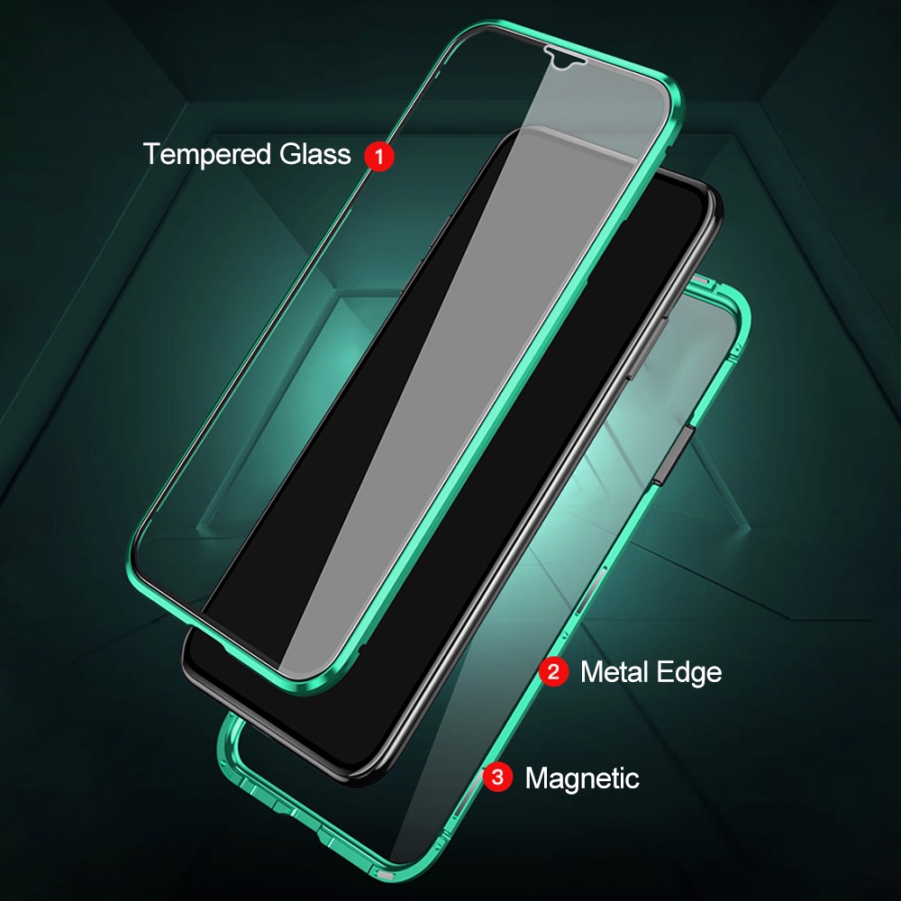 360° Adsorption Metal Magnetic Flip Case For Xiaomi Mi 13T Mi13t Pro Mi13 T 13tpro 5G Doubld-sided Tempered Glass Front Back Protect Cover For Redmi K60 Ultra K 60 Pro