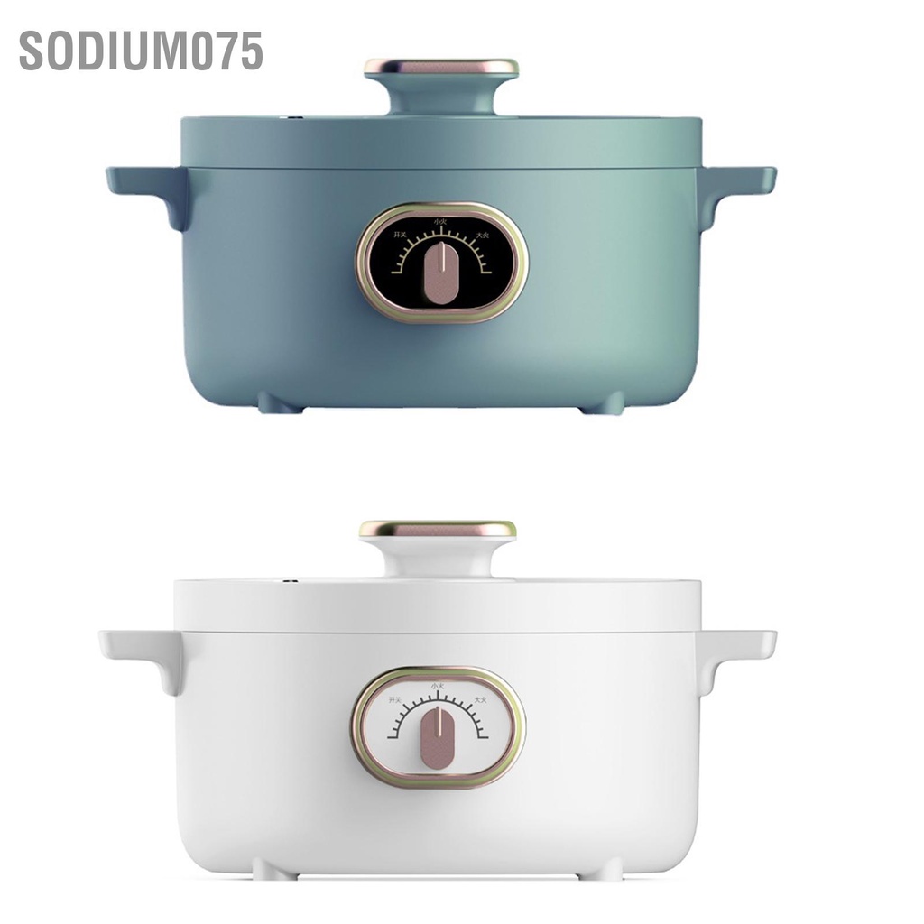 Sodium075 Nồi Điện Đa Năng Gia Đình Làm Nóng Nhanh Cho Ký Túc Xá Cắm AC 220V CN