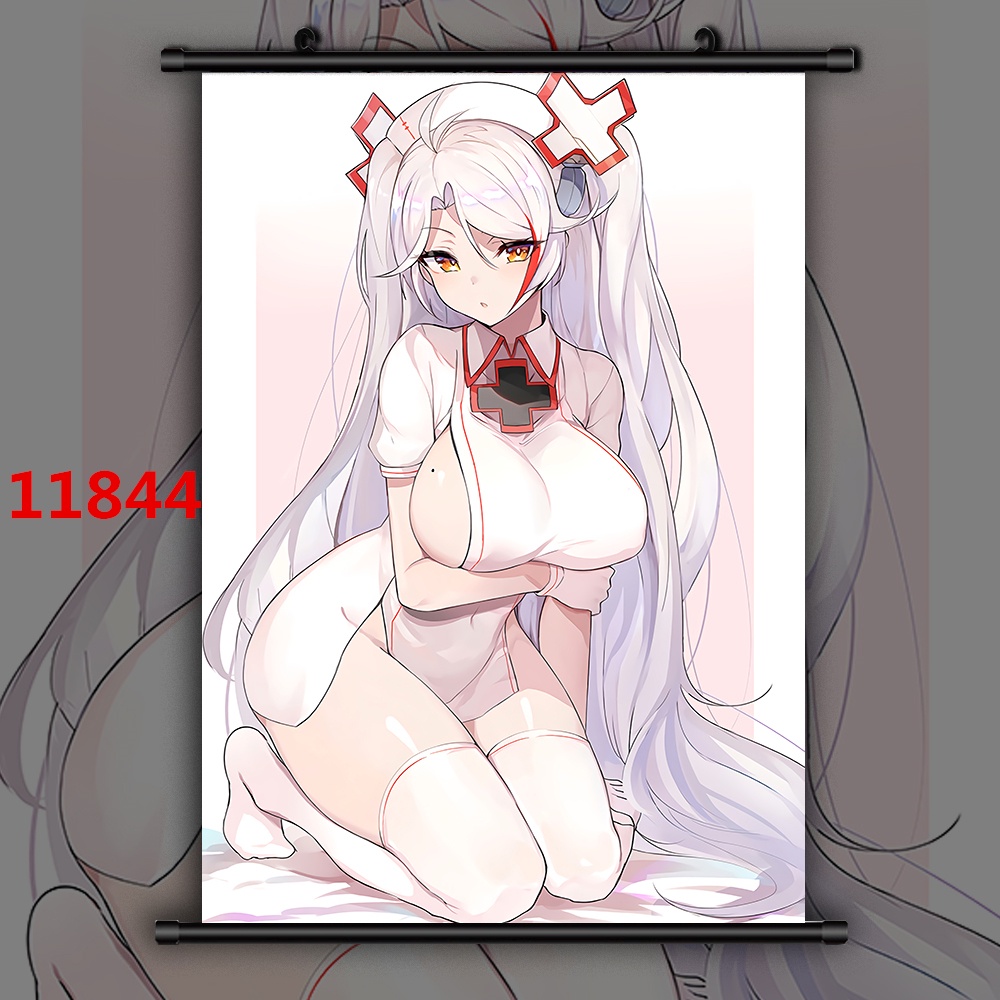 Tranh Sơn Dầu Vẽ Tay DIY Hình Cô Dâu Đám Cưới Anime Azur Lane Prinz Eugen Nhật Bản