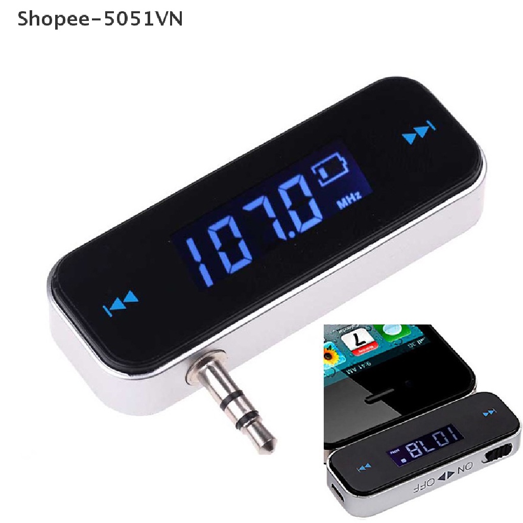 Bộ Truyền Tín Hiệu Âm Thanh FM Không Dây Mini 3.5mm Trên Xe Hơi mp3 Cho iPhone Samsung iPad