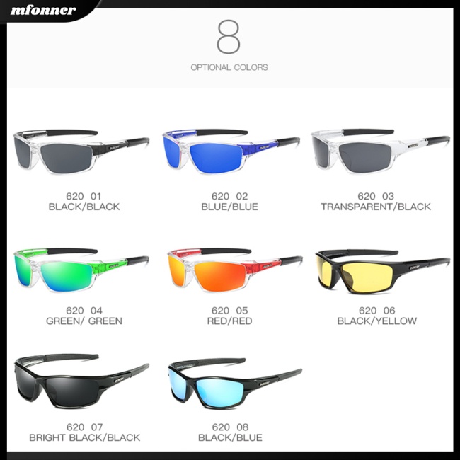 Kính Mát Phân Cực Chống Tia UV400 Phong Cách Thể Thao Thời Trang