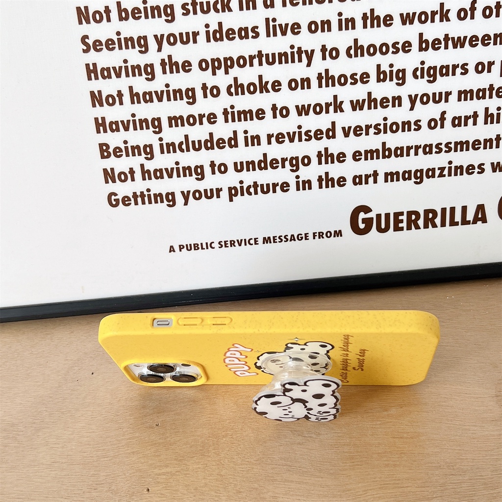 Ốp Điện Thoại TPU Silicon Mềm Chống Sốc Chống Rơi Hình Cún Dễ Thương Cho iphone 14 Pro Max 13 12 11