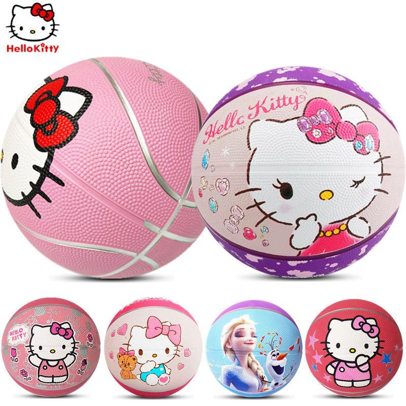 Quả Bóng Rổ Hello Kitty Xinh Xắn Cho Bé Đồng Hồ Đeo Tay 3 Trong. 3D Không Cần Khoan Set 5 Quả Bóng Chất Liệu Da Kích Thước 3 / 17 Dành Cho Bé Trai Và Bé Gái
