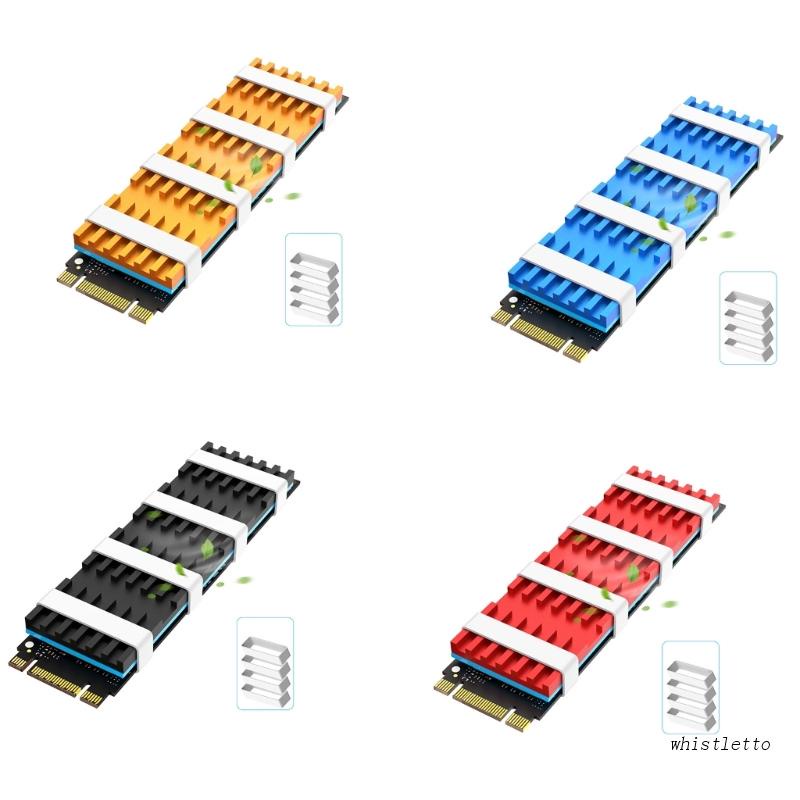 Whi Heat Sink Heat Thermal Pads for M2 NGFF 2280 PCIE NVME SSD Cooling Pad Base
