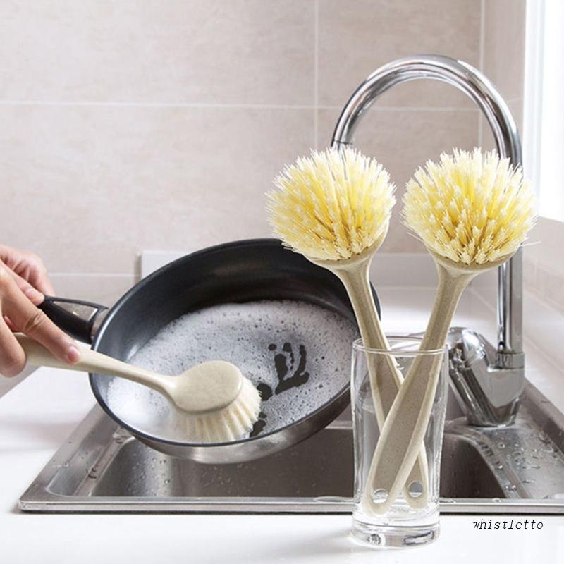 Bàn Chải Vệ Sinh Chén Dĩa Với Tay Cầm Dài Tiện Dụng Cho Nhà Bếp
