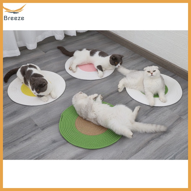 Thảm Trải Sàn Hình Tròn Chống Trầy Xước Cho Thú Cưng