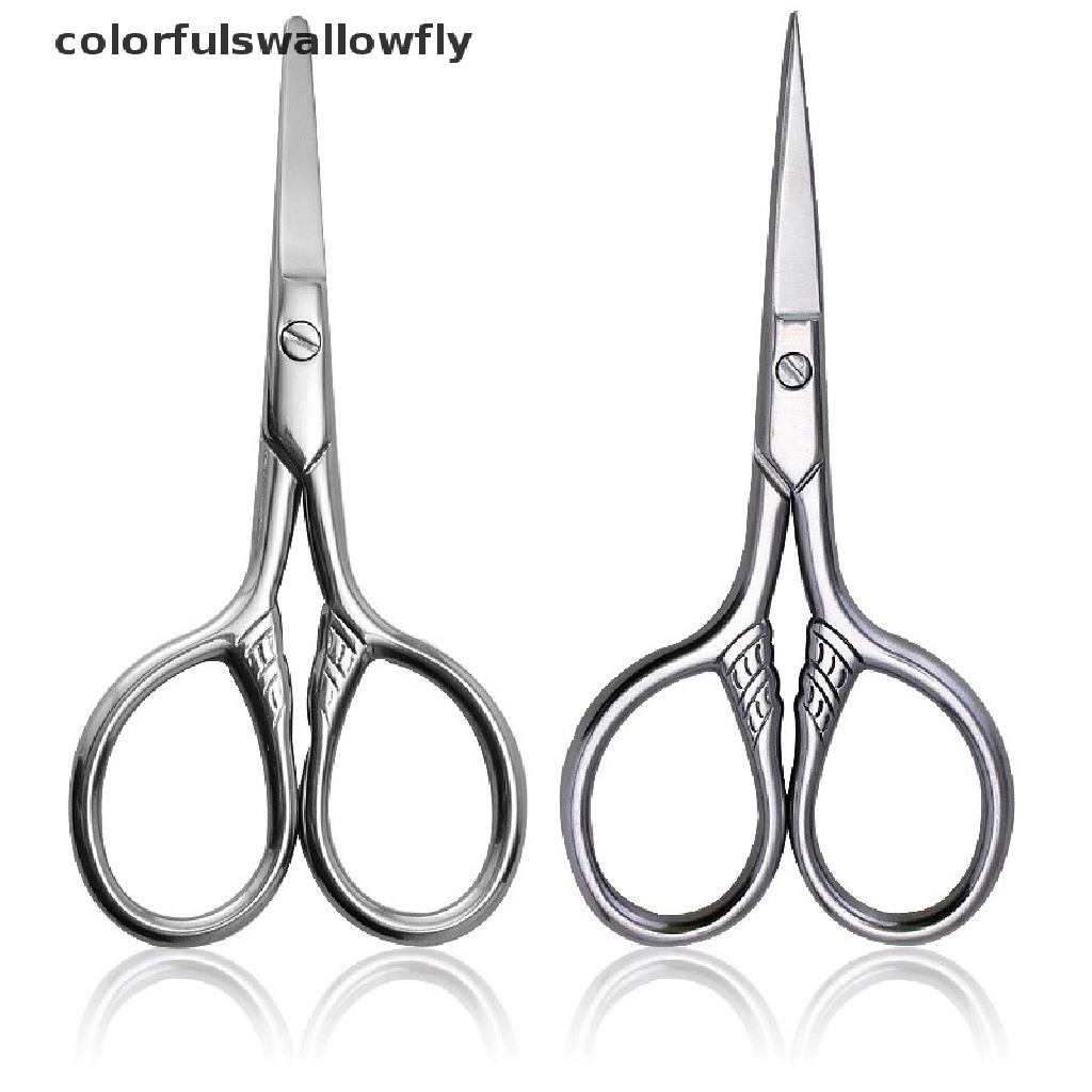 1 Kéo Cắt Lông Mày / Lông Mi / Mũi Bằng Thép Không Gỉ Nhiều Màu Sắc CSF