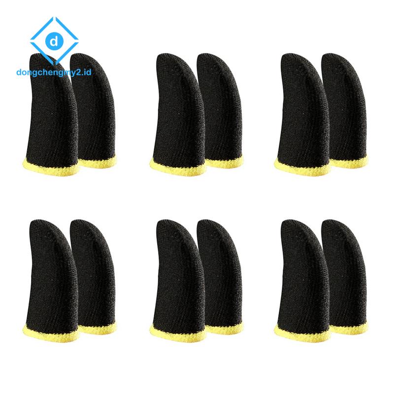 Set 12 Găng Tay Bằng Sợi Carbon 18-Pin Hỗ Trợ Chơi Game PUBG Mobile