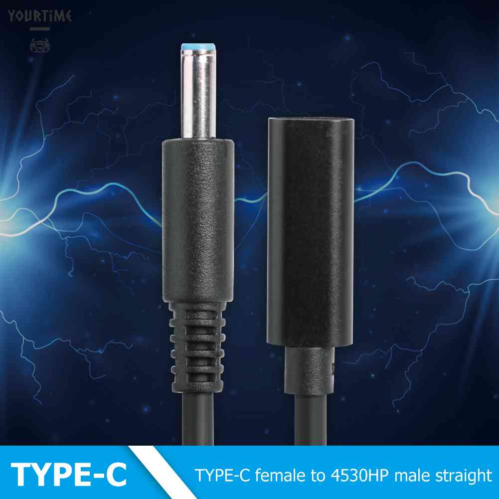 Đầu Nối Chuyển Đổi USB Type C Sang 4.5x3.0mm DC Cho Laptop HP