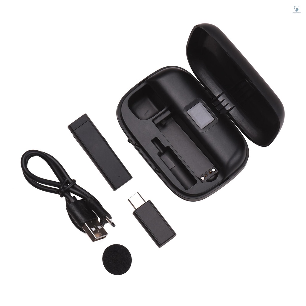 Micro Mini Đa Hướng Dạng Kẹp Kèm Hộp Sạc Và Cổng Type-C Thay Thế Chuyên Dụng Cho Điện Thoại Android / Live Stream / Phỏng Vấn