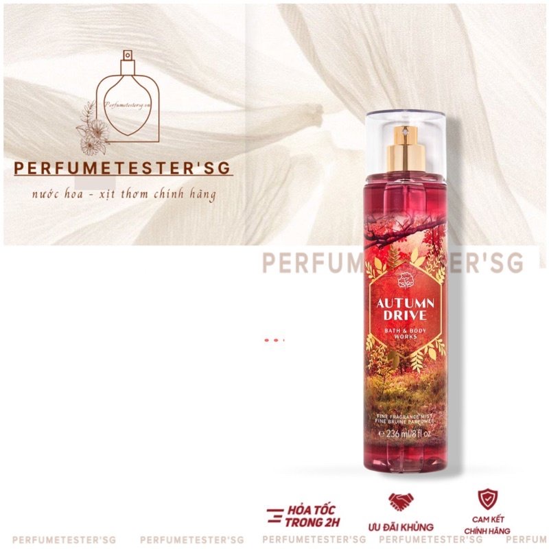 Xịt thơm toàn thân Bath & Body Works AUTUMN DRIVE -𝒑𝒆𝒓𝒇𝒖𝒎𝒆𝒕𝒆𝒔𝒕𝒆𝒓