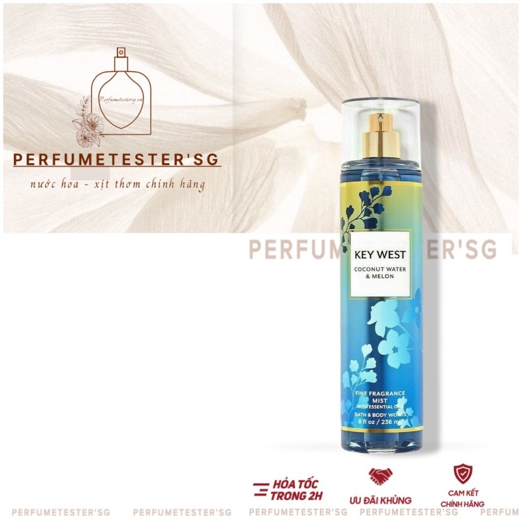 Xịt thơm toàn thân Key West - Bath & Body Works -𝒑𝒆𝒓𝒇𝒖𝒎𝒆𝒕𝒆𝒔𝒕𝒆𝒓