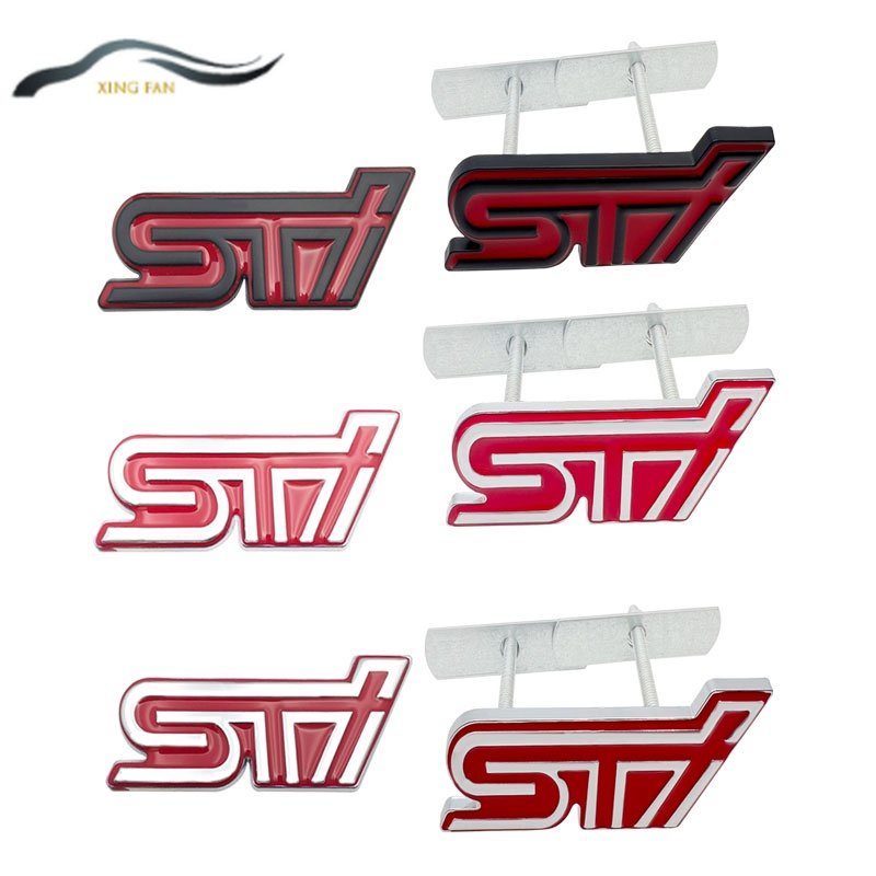 Logo Kim Loại 3D Dán Trang Trí Xe Hơi Subaru STI Legacy Forester Outback Rally WRX WRC Impreza