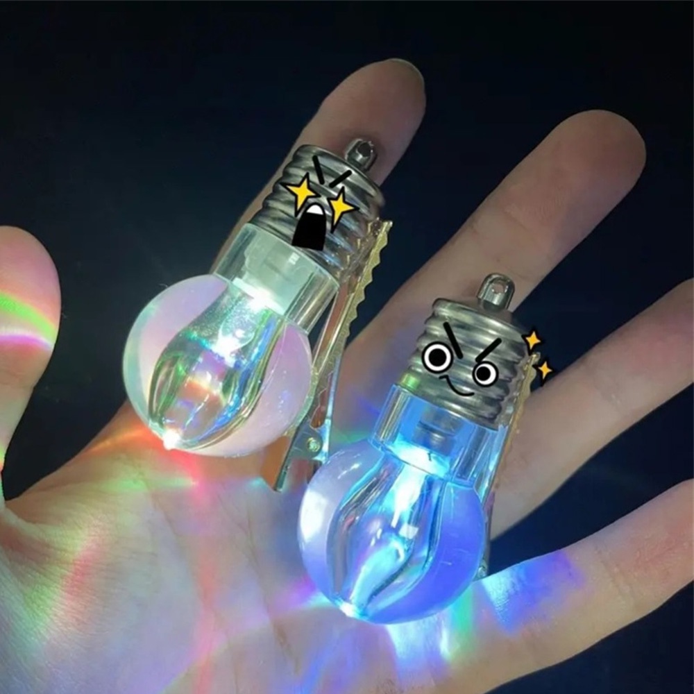 Kẹp Tóc Hình Bóng Đèn Phát Sáng Vui Nhộn Cá Tính Phiên Bản Hàn Quốc Mới