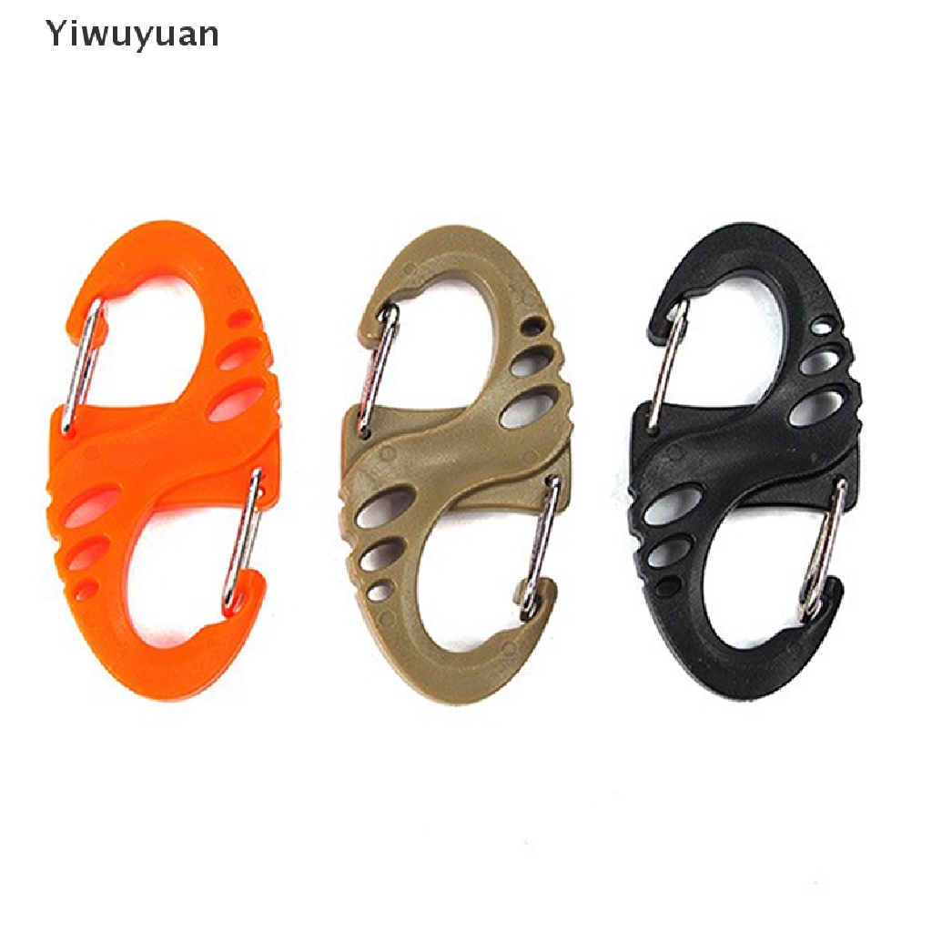 1 Gói Móc Khóa Chữ S Đầy Màu Sắc Cho Hoạt Động Cắm Trại Ngoài Trời