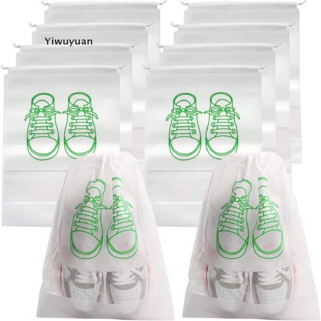 < Yiwuyuan > 10 Túi Đựng Giày Bằng Vải Không Dệt Chống Thấm Nước Nhỏ Gọn Cho Du Lịch Giảm Giá