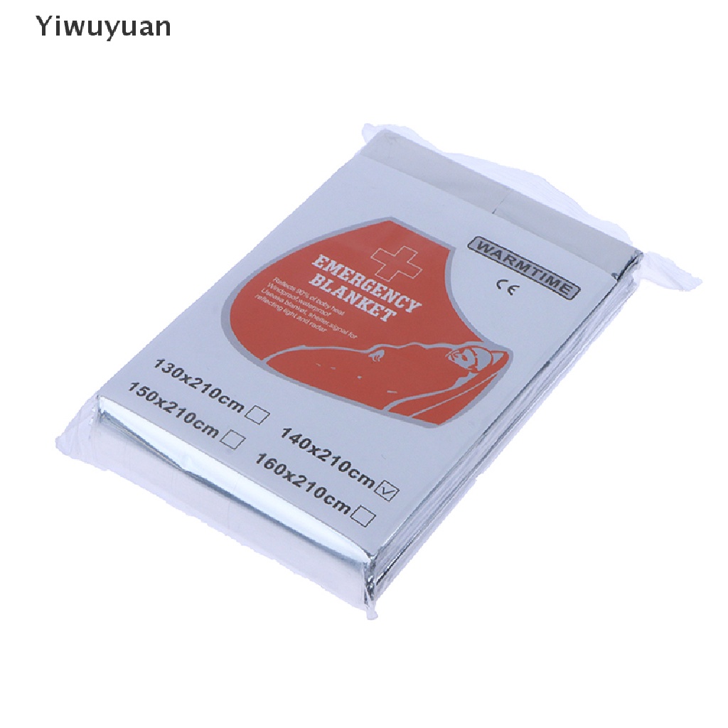 < Yiwuyuan > Chăn Sơ Cứu Cách Nhiệt Bằng Màng Polyester Dùng Khi Đi Cắm Trại Ngoài Trời