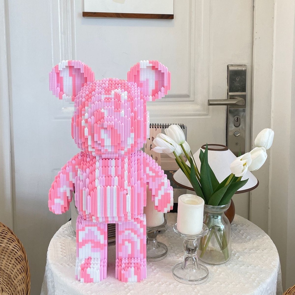 Chất Lượng Cao] Đồ Chơi Lắp Ráp Lego Nano Hình Chú Gấu Cho Bé Gái