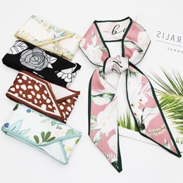 Băng Đô Cài Tóc Đính Nơ Họa Tiết Hoa Đa Năng Xinh Xắn