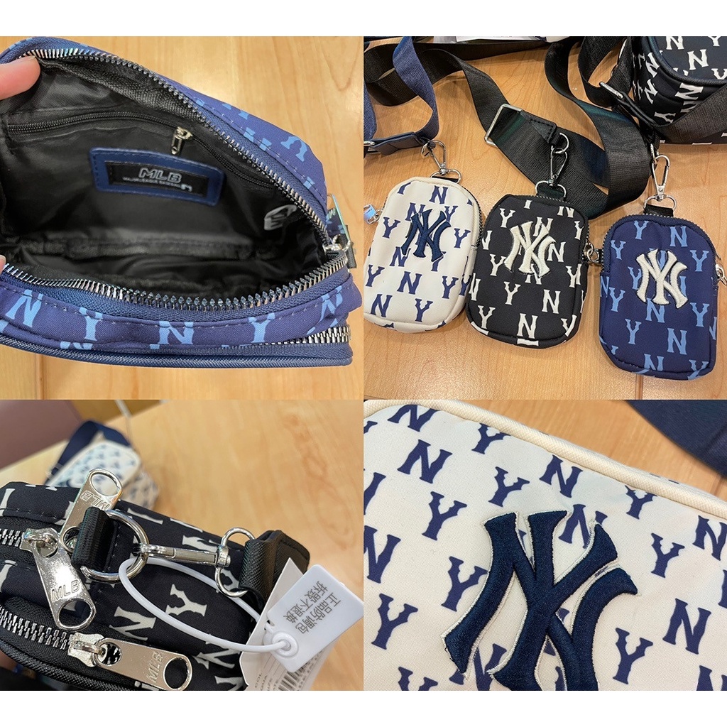 Ny Túi Vuông Đeo Chéo Ngực Nhỏ Thêu Chữ MLB Phong Cách Mới Cho Nam Và Nữ