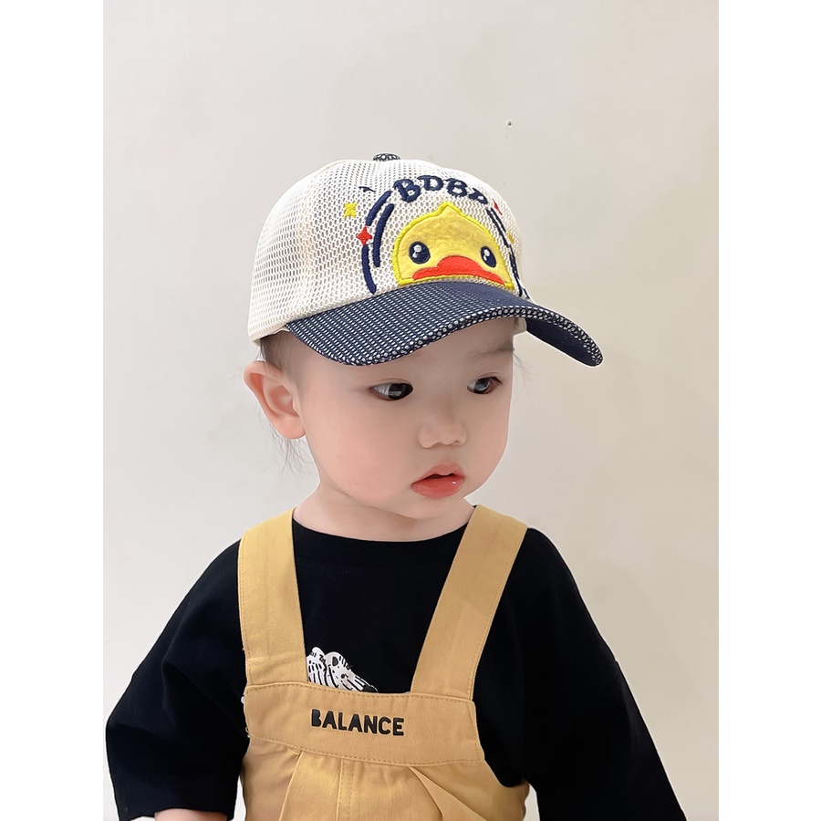 Mũ Lưỡi Trai Chống Nắng Phối Lưới Thời Trang Mùa Hè Dễ Thương Cho Bé