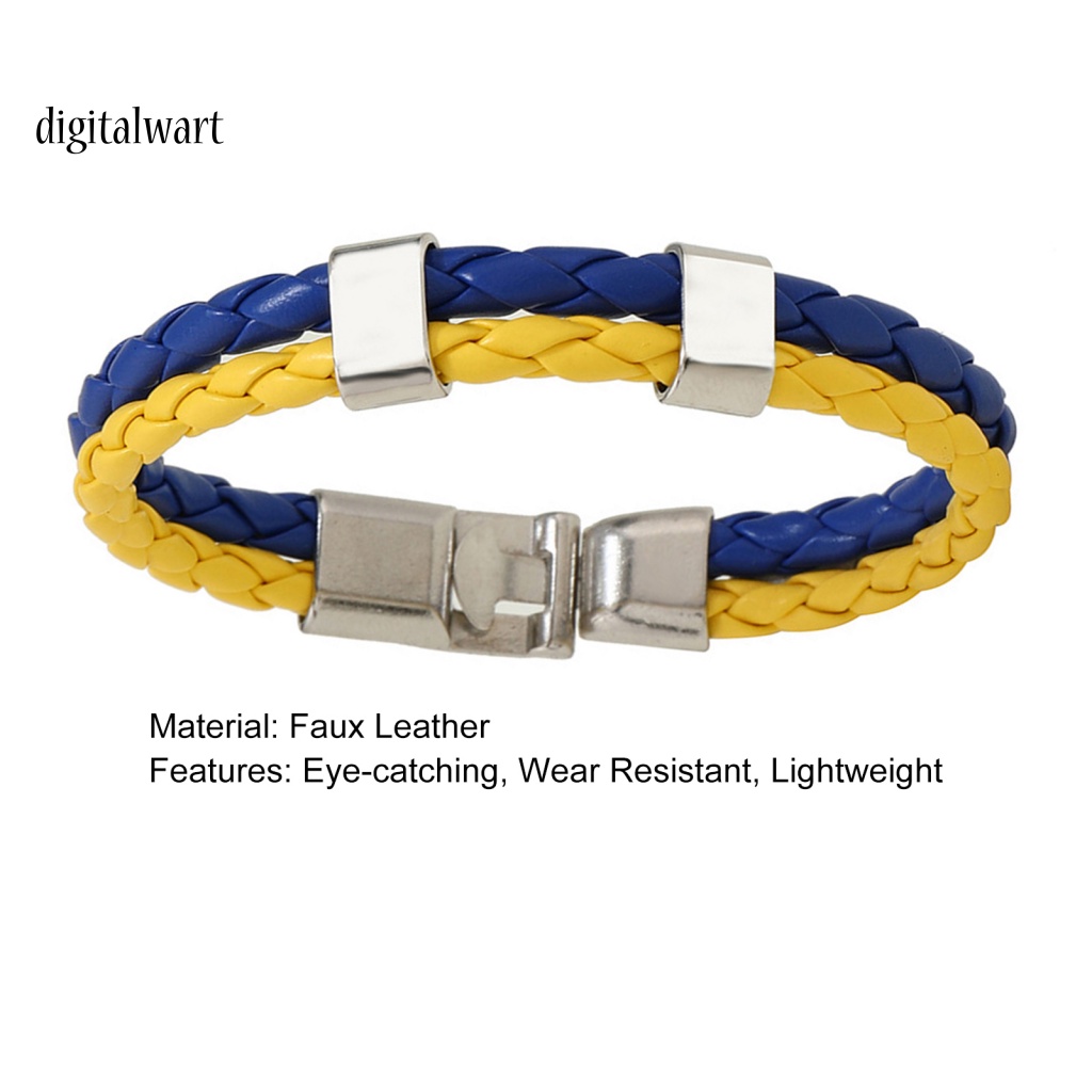 Kỹ Thuật Số| Vòng Tay Bện Dây Giả Da Gọn Nhẹ Chống Mòn Thời Trang Cho Nam