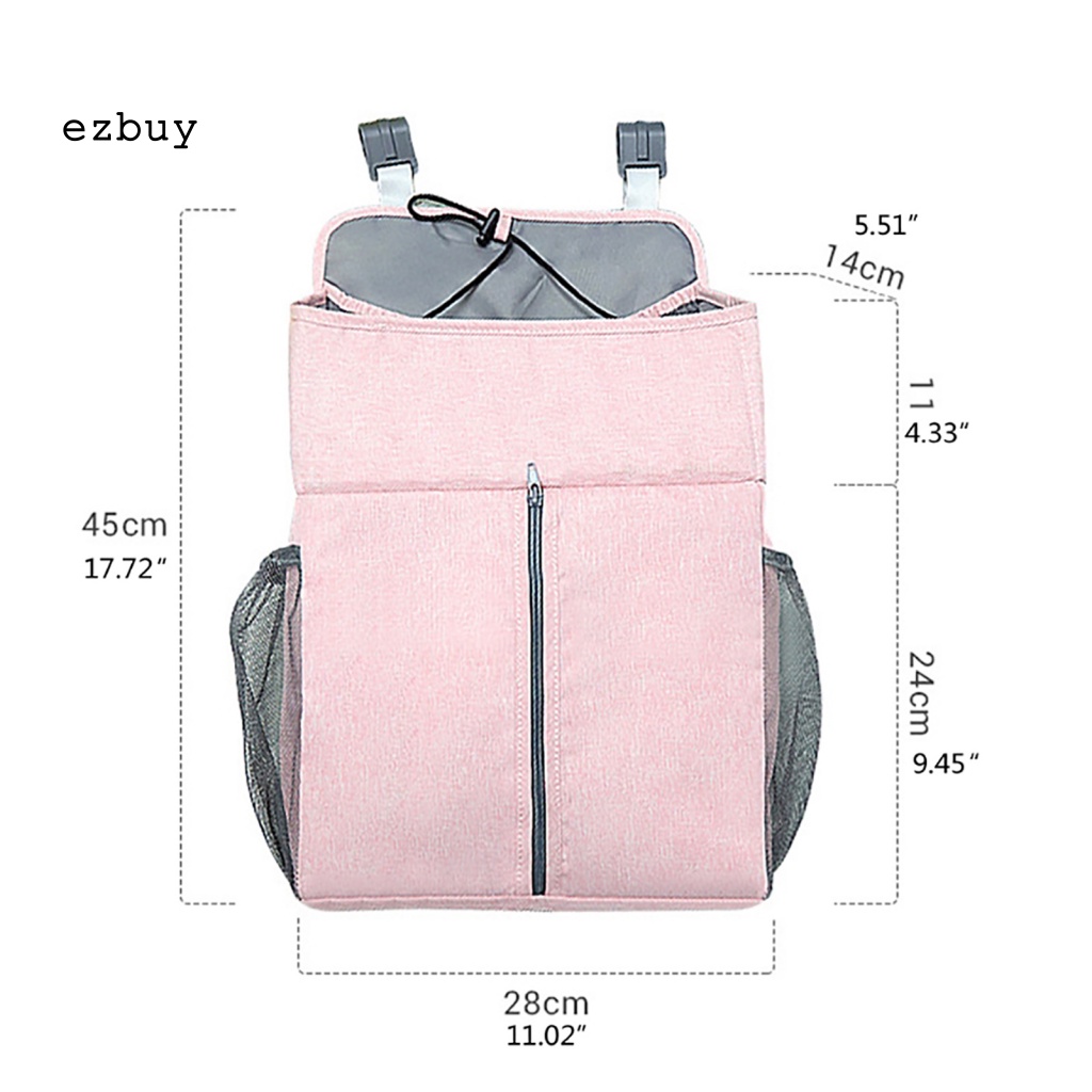 Túi Đựng Đồ Dùng Treo Cạnh Giường Em Bé Chống Thấm Nước Sức Chứa Lớn Tiện Dụng