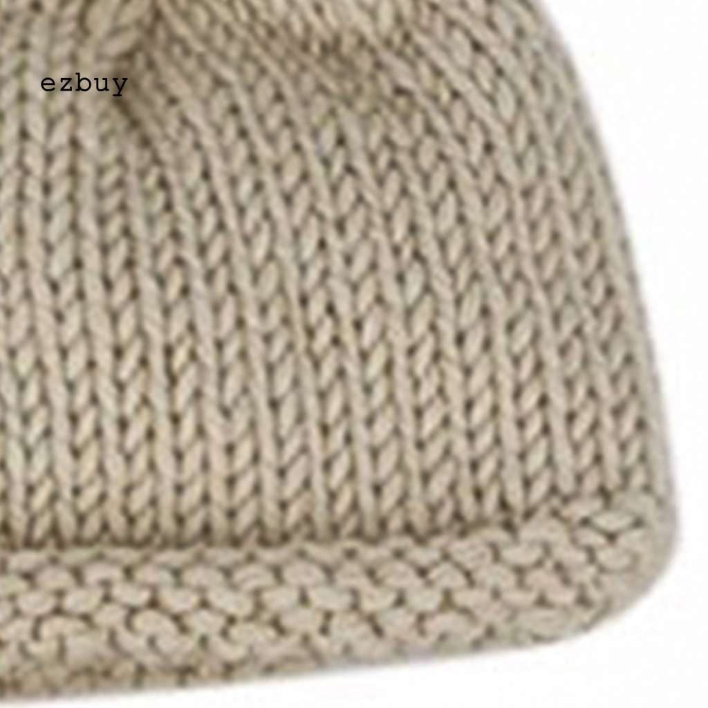 1 Set Mũ Tai Thỏ Đan Len Thủ Công + Quần Short Dùng Làm Đạo Cụ Chụp Ảnh Cho Bé Sơ Sinh