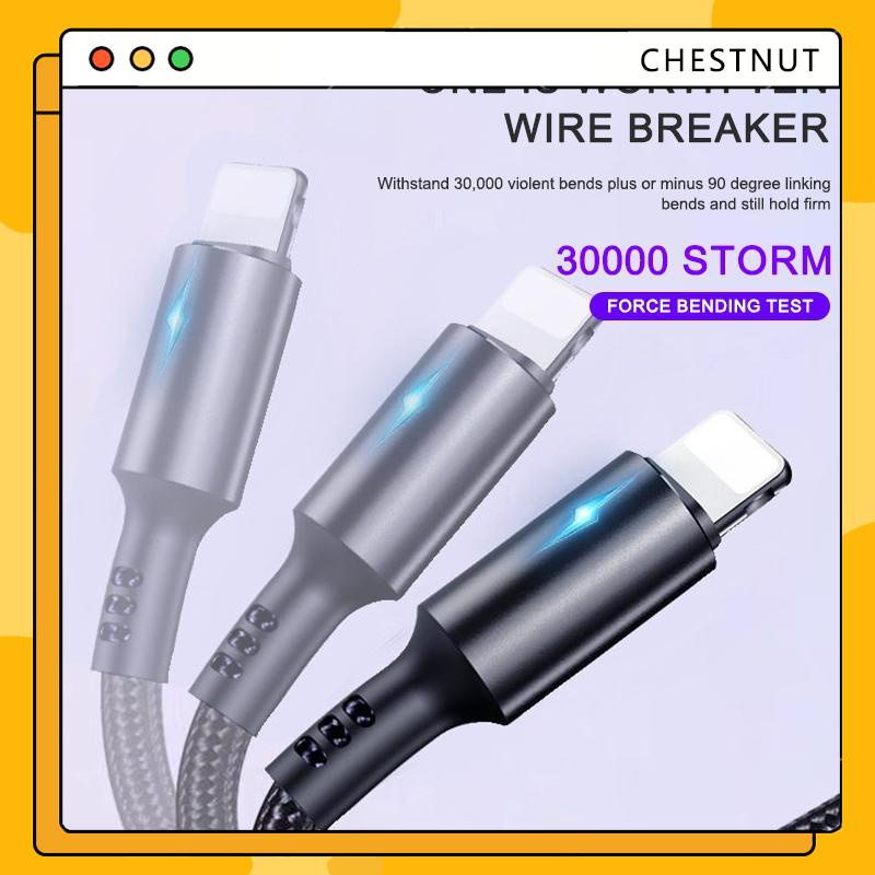 Cáp Sạc Nhanh USB Type-C/ iP 5A cho Xiaomi Samsung Huawei M30 P40 Oppo Vivo-CT