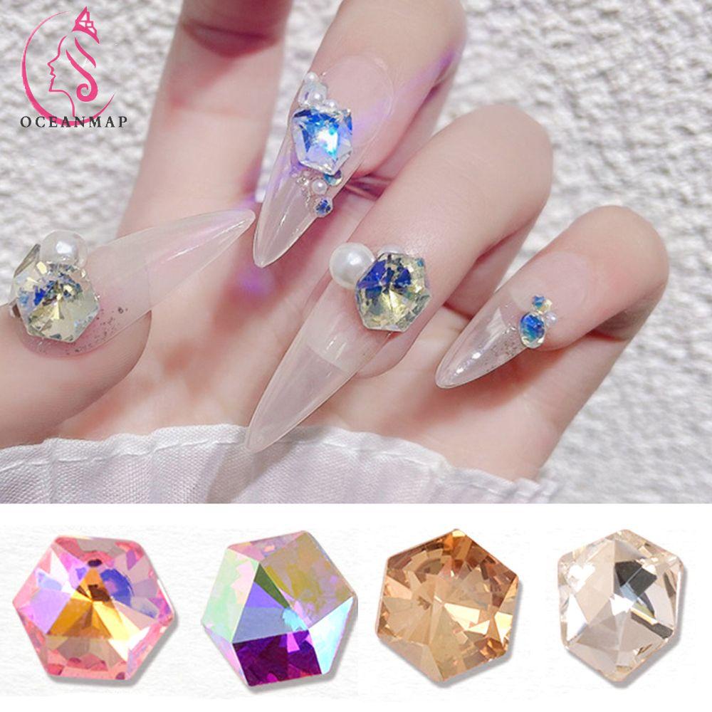 [Hàng mới về] 10 Viên đá đính móng trang trí 3d sáng tạo