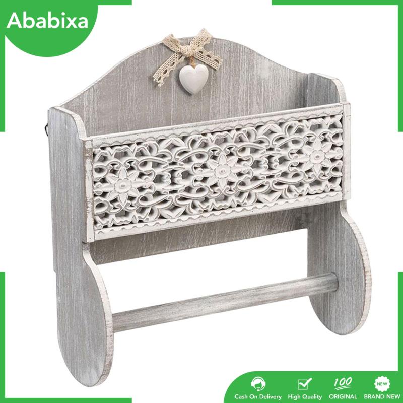Giá Gỗ Treo Khăn Giấy Cuộn 30x12x31.5cm Tiết Kiệm Không Gian Tiện Dụng