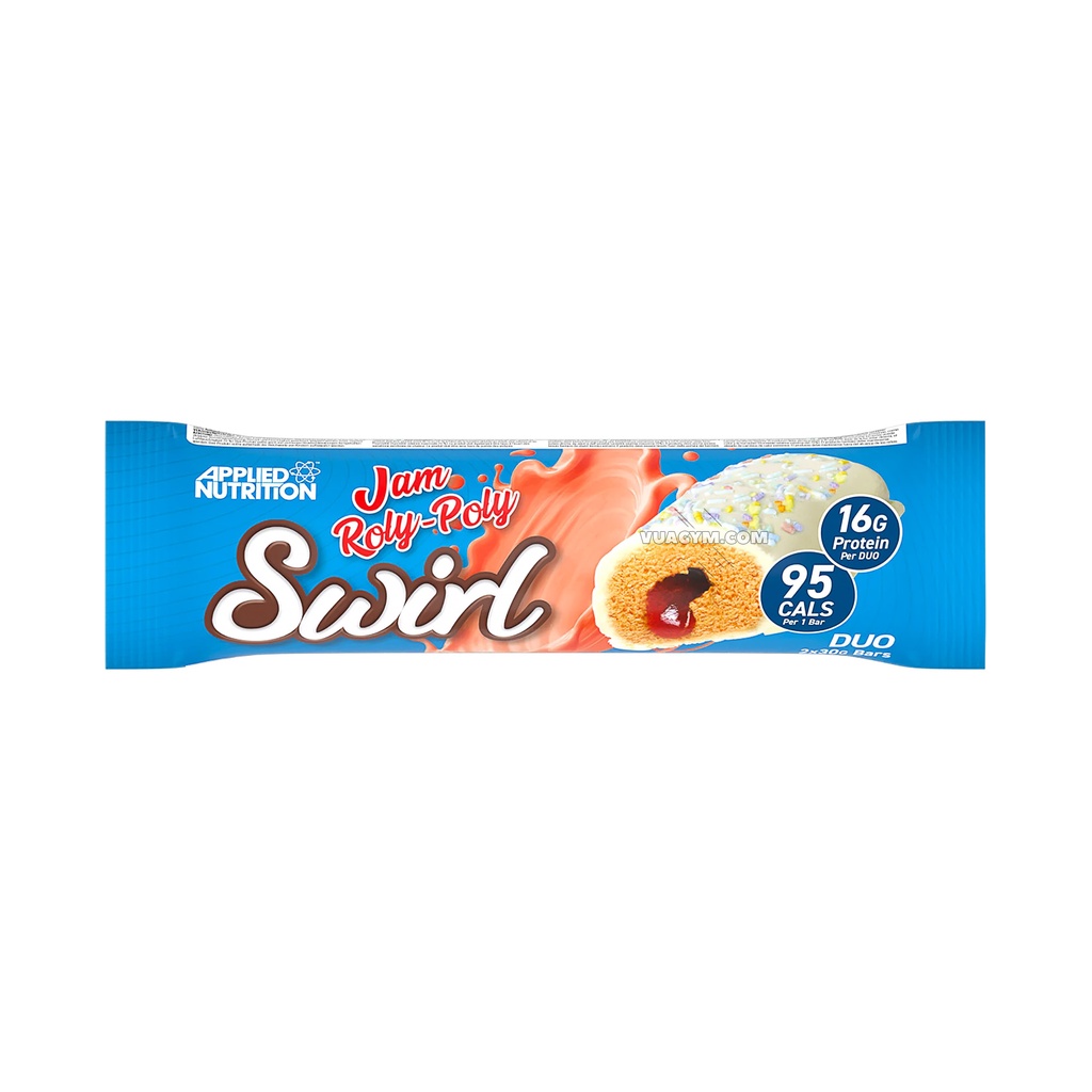 Thanh snack Applied Nutrition - Swirl Duo Bar - Hỗ trợ năng lượng và giảm cảm giác đói - Chính Hãng